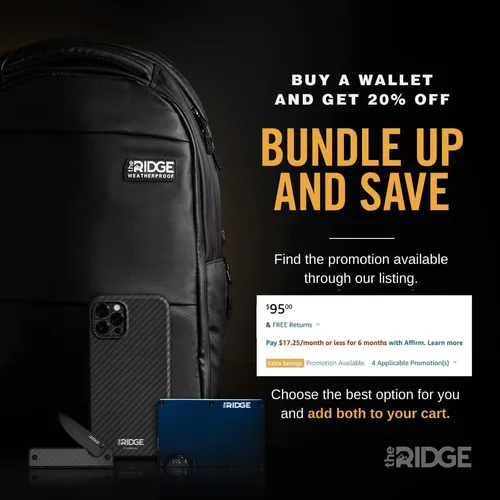 The Ridge Minimalist Slim Wallet For Men - Rfid Blocking ...
