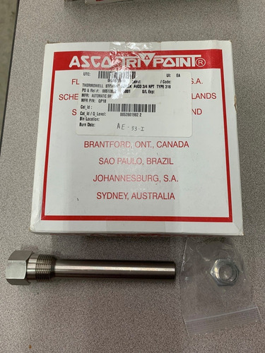 New In Box Asco Thermowell Qp18 Zzb