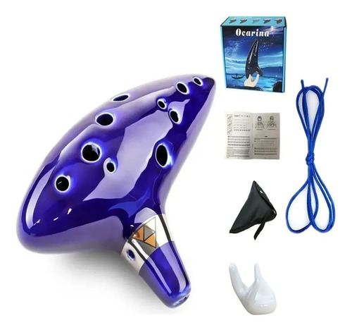 Vb Ocarinas De Cerámica Ocarina Alto C De 12 Hoyos,