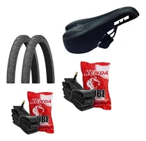 Comprar Par Pneu Bike Praieiro Levorim Aro 26x1.95+selim+2camara 26 Cor Preto