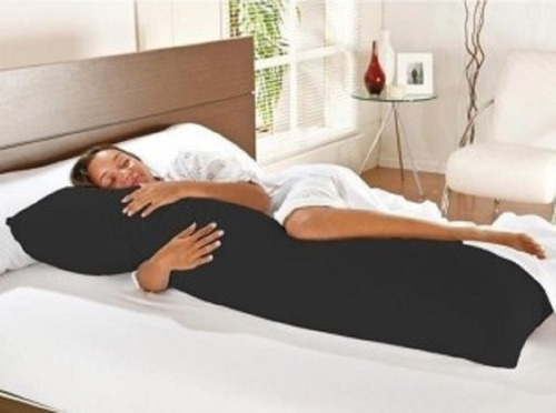 Travesseiro Almofada De Corpo Xuxão Gigante 100% Silicone Cor Preto