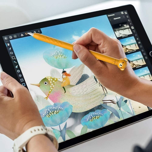 Capa Protetora De Silicone Para Apple Pencil 1ª Geração