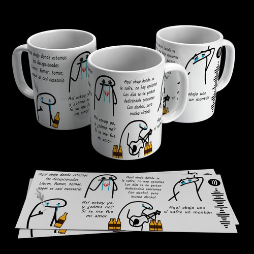 Imagen 3 de 10 de 11 Diseños Plantillas Sublimar Taza Flork Canciones De Amor