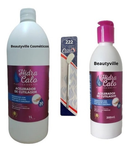 Hidracalo 1lt Plastica Spa Pés + 300ml Emoliente + Brinde