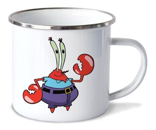 Taza Don Cangrejo Bob Esponja De Peltre (10oz=300ml)