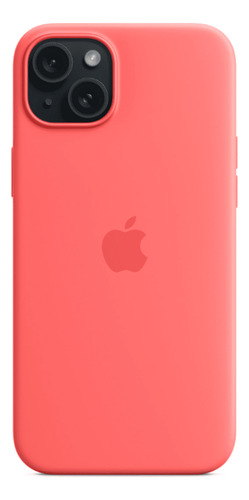 Case Silicone Magsafe Capa Iphone 15 Plus Goiaba