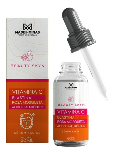 Kit 5 Sérum 4 Em 1 Rosa Mosqueta + Vitamina C + Hialurônico Momento de aplicação Dia/Noite Tipo de pele Todo tipo de pele