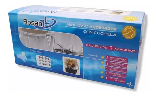 Vaso para licuadora oster rosan mini ahorrador con cuchilla sales