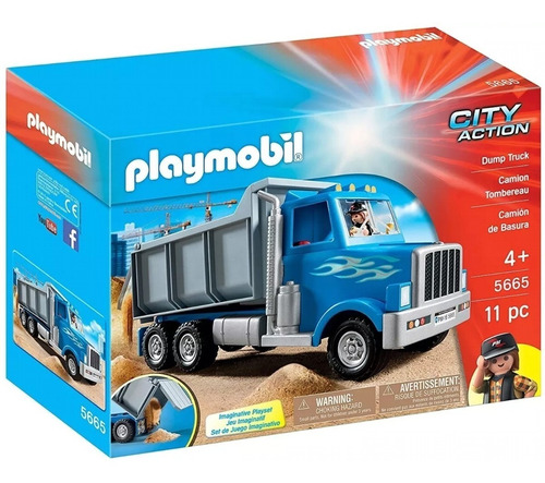 Playmobil Clásico Camión Volcador De Juguetes Accesorios