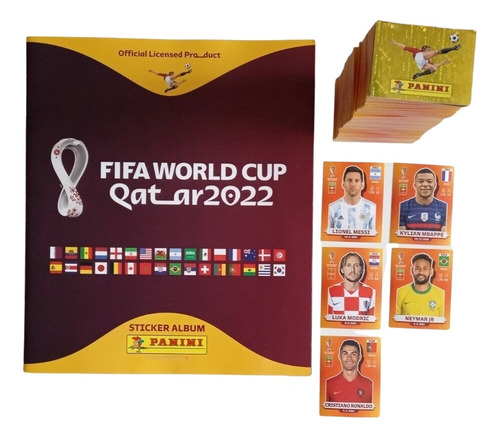 Set A Pegar Completo Álbum Qtar 2022 Panini 