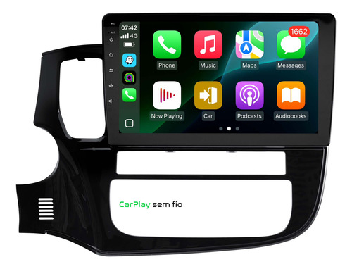 Multimidia Outlander 15/21 Android 14 2gb 64gb Carplay 10p