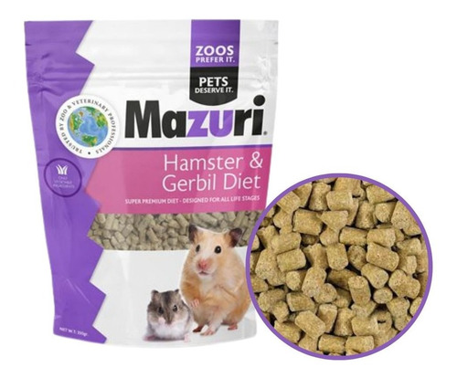 Alimento Mazuri Hamster Gerbil 350gr Jerbos /fauna Salud.