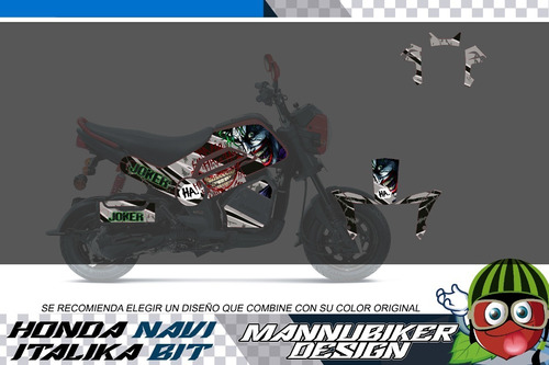 Honda Navi Italika Bit Graficos Skins Calcas Vinil Laminado