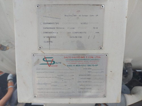 Vw 24280 Constellation Limpa Fossa Hidro Jato