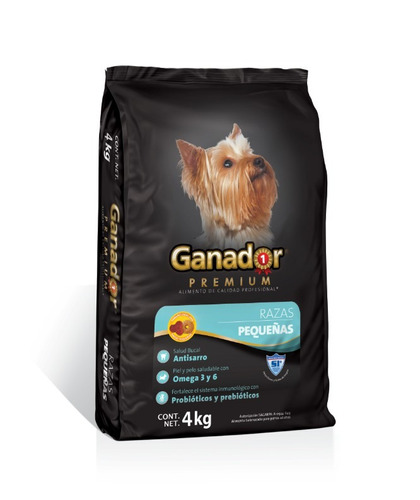 Ganador Premium - Razas Pequeñas - 4 Kg.