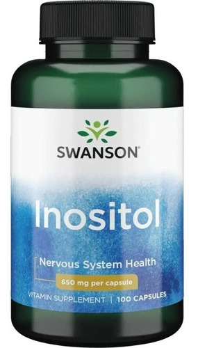 Inositol 100 Capsulas 650 Mg - Bienestar Mental Y Emocional