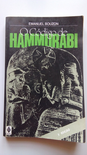 Imagem 1 de 6 de Livro O Código De Hammurabi 5ª Edição Editora Vozes A878