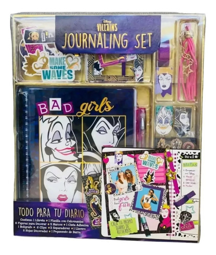 Set Villanas Crea Tu Propio Diario Libreta Y Accesorios