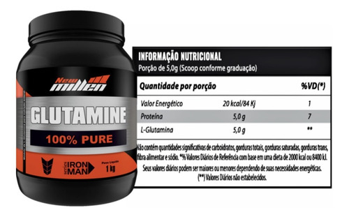 Glutamina 1kg New Millen
