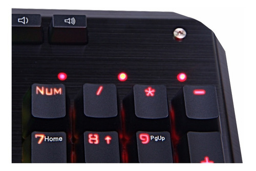 Teclado Gamer Mecánico Panel Aluminio Redragon Indrah K555
