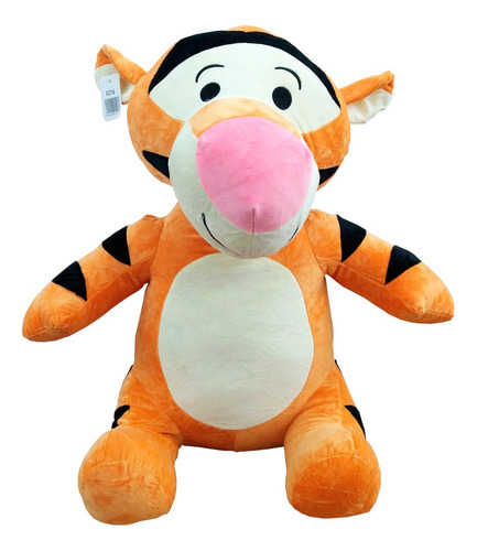 Lindo Peluche Tigger Suavecito Winnie Pooh Kawaii 50 Cm Color Naranja