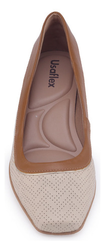 Sapatilha Feminina Usaflex Mm1602002 Bico Quadrado