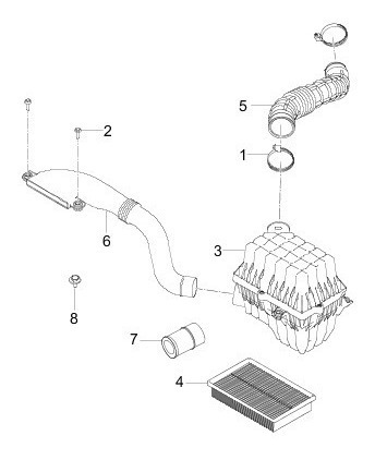 Imagen 3 de 5 de Filtro De Aire Motor Original Chery Tiggo 2