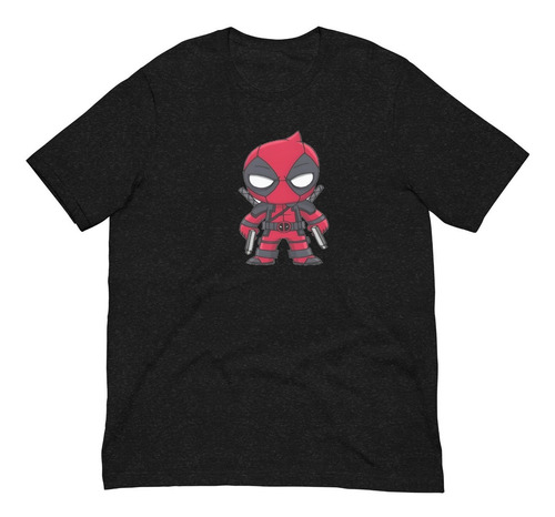 Playera Deadpool Caricatura. Wade Wilson. Chimichanga. Chibi