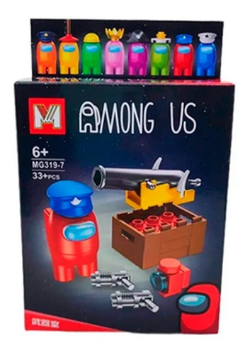 Imagen 4 de 10 de Encastrable Among Pack Juguete Destreza Us Creatividad X8