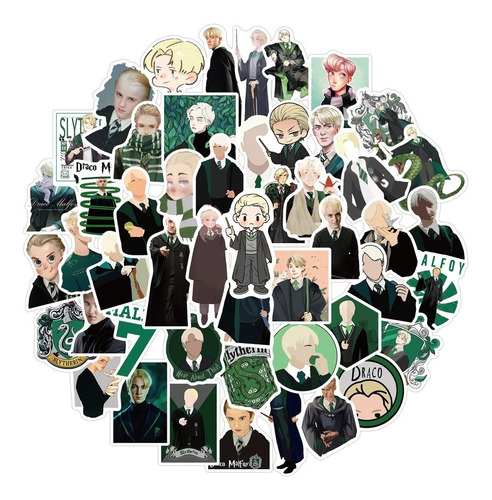 50 Stickers De Draco Malfoy / Harry Potter - Pegatinas