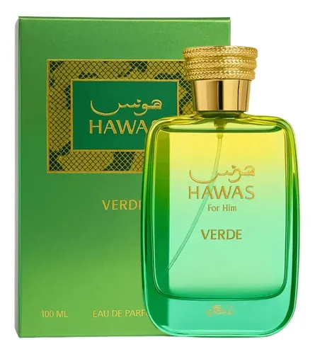 Perfume Hawas Verde Rasasi 100ml para homens | MercadoLivre