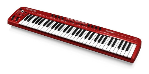 Teclado Controlador 61 Teclas Behringer Umx610 + Color Rojo