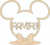 Comprar Centros De Mesa Mickey Personalizados C\u002Fnombre Fibrofacil