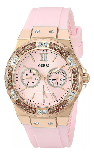 Reloj Para Mujer Guess Limelight W1053l3 Color Rosa Color del bisel Oro rosa