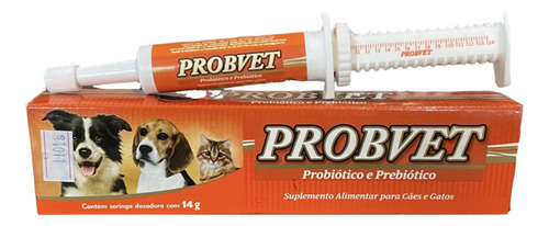 Probvet Probiótico E Prebiótico Cães E Gatos 14g - Kit Com 2