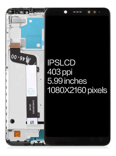 For Xiaomi Redmi Note 5 Pro Pantalla Táctil Lcd Con Marco N