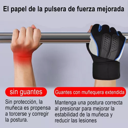  Guantes de levantamiento de pesas para mujeres y hombres,  transpirables, protección de medio dedo, guantes deportivos de fitness,  gimnasio y entrenamiento cruzado para entrenamiento cruzado de fuerza,  dominadas, calistenia : Deportes