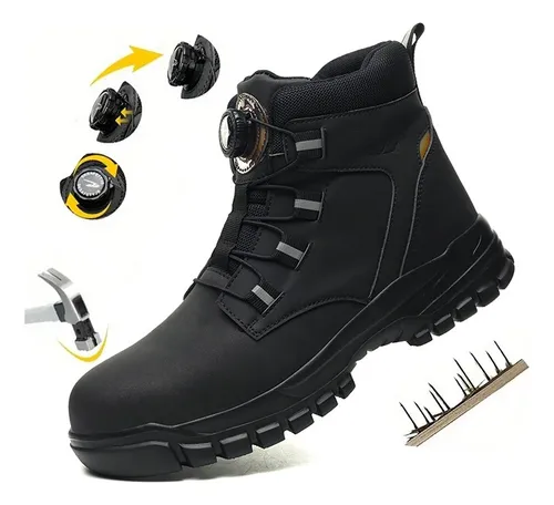 Botas De Seguridad Industrial Trabajo Botines Ligero Hombre