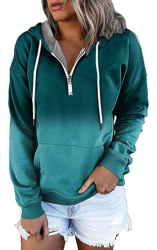 Hoodie Sweatshirt For Dama Teen Girls Zip Up Tie Dye