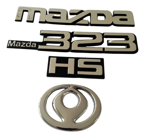 Emblemas Traseros Mazda 323hs Con Logo Mazda  Sol Naciente 