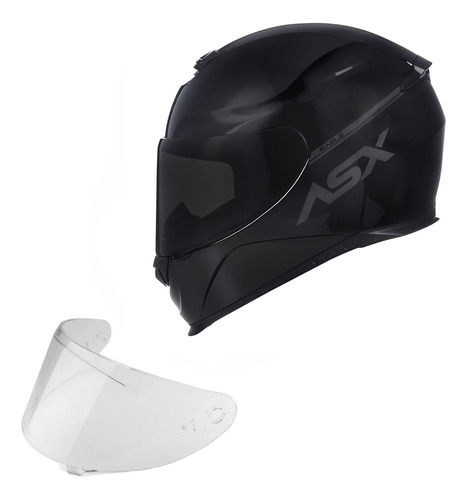 Capacete Esportivo Para Moto Asx Eagle + Viseira Fume