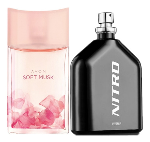 Perfume Soft Musk + Nitro Negra Esika - mL a $320