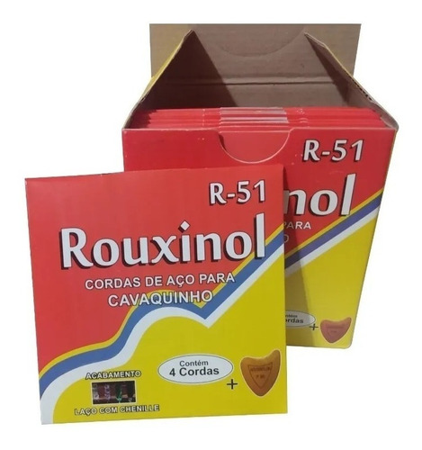 Caixa Com 12 Encordoamentos Cavaco Rouxinol R - 51 Chenile