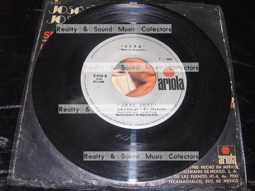Jose Jose Sera Vinilo 7 Pulgadas De Coleccion (Usado)