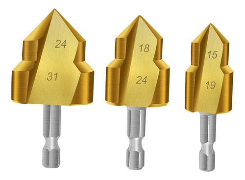 Ppr Lifting Stepped Drill Water Pipe 20mm 25mm 32mm 3 Peças