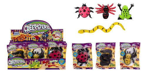 Pocket Money Squishy 09cm Reptil Araña Negra Y Roja