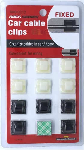 Sujeta Cables adhesivos - Pack de 10 unidades
