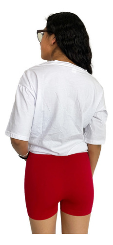 Set Unitalla De Blusa Oversize Y Biker Para Dama