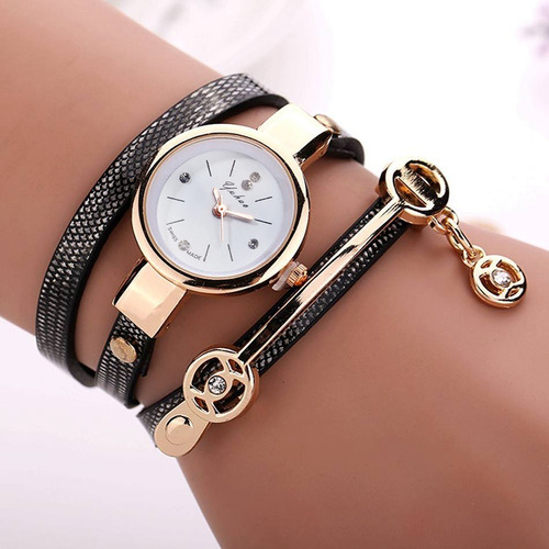 Relógios Feminino Pulseira Couro Retro Vintage Frete Grátis