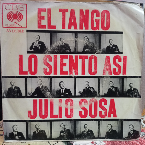 El Tango Lo Siento Así Julio Sosa Tapa 7 Vinilo Ep 9